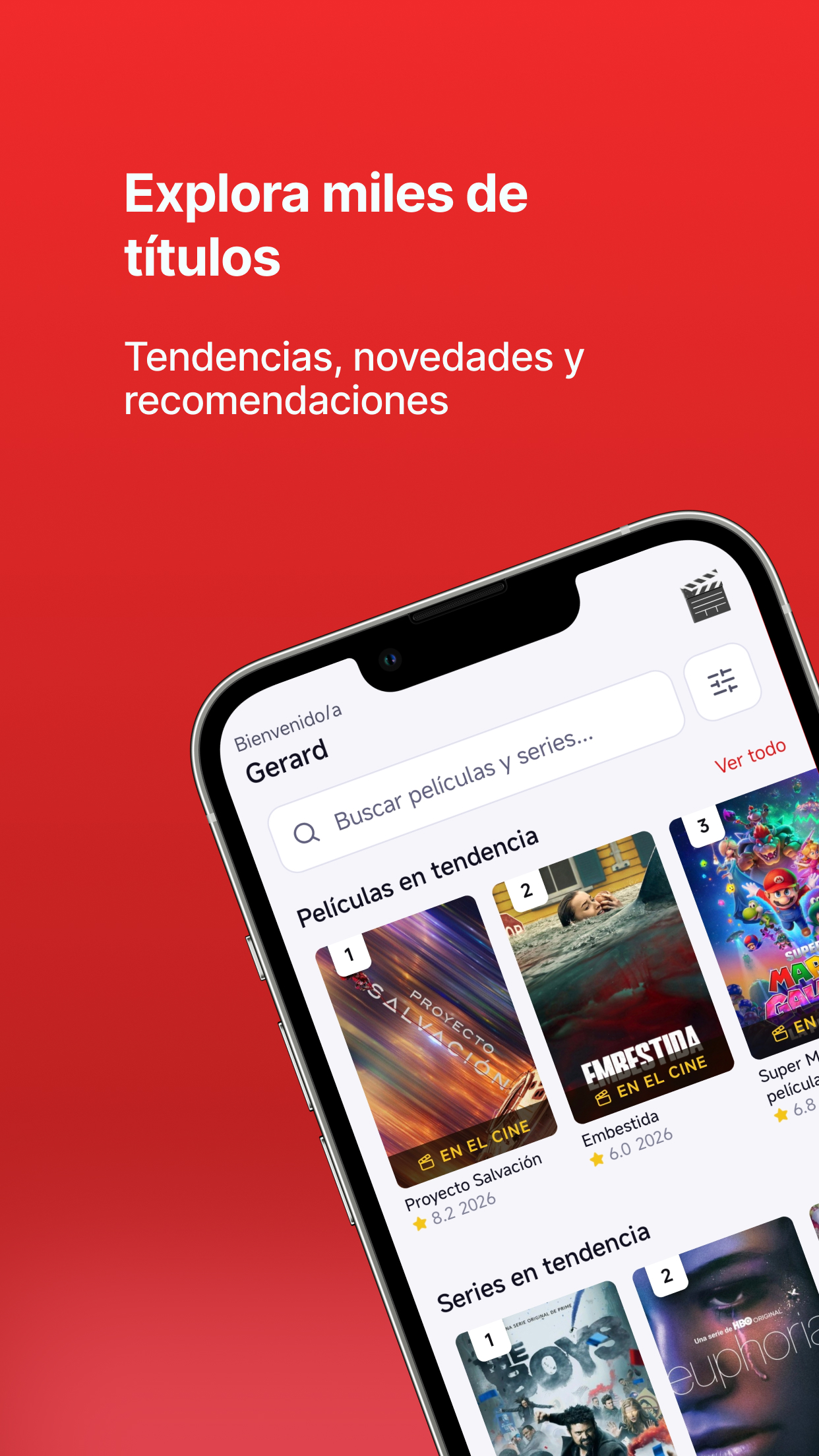 Explorador de películas y series de MiCartelera